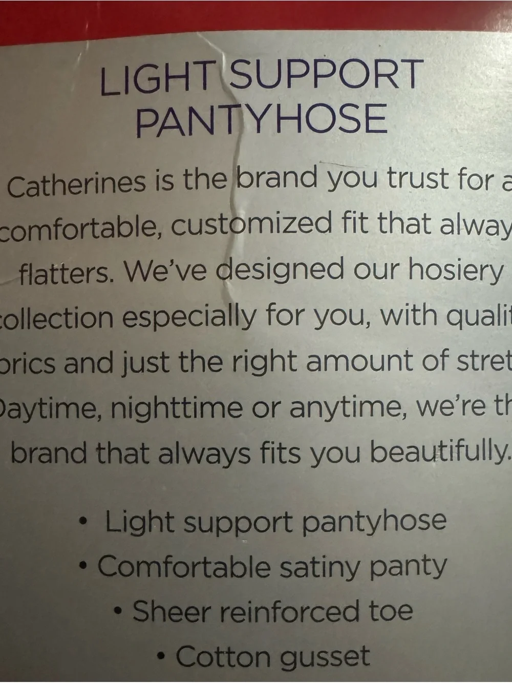 VTG Catherines Light Support Pantyhose Size E Coffee NWT Plus Size Retro 335-400